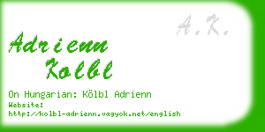 adrienn kolbl business card